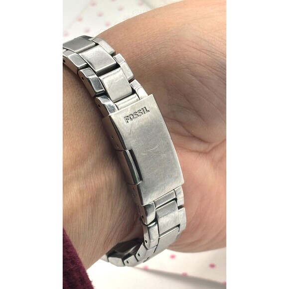 Fossil Women's Colleague Quartz Stainless Steel Three-Hand Watch AM4141 Working - Picture 12 of 16